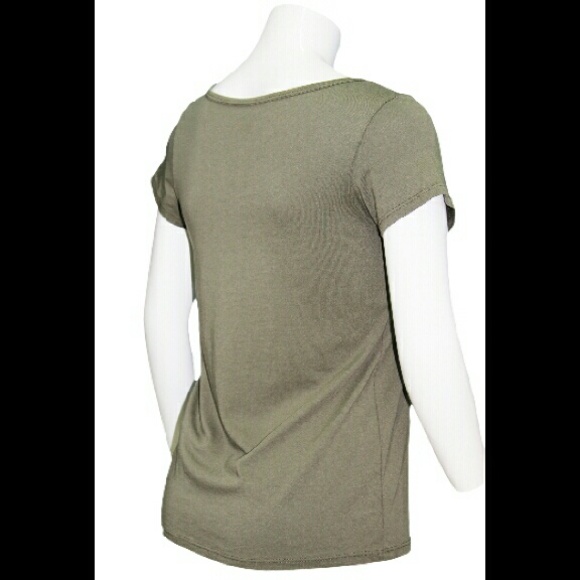 Short sleeve V neck tee - Picture 2 of 2
