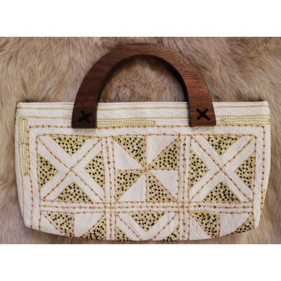 Handmade Embroidered and Embellished Bag