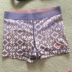 Nike Pro Purple and Orange