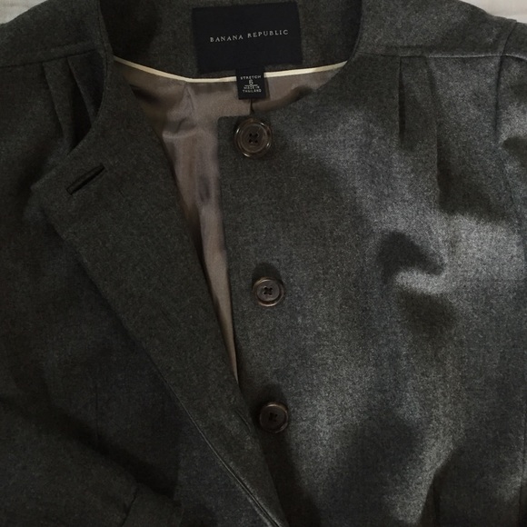 Grey Wool Banana Republic Blazer - Picture 2 of 4