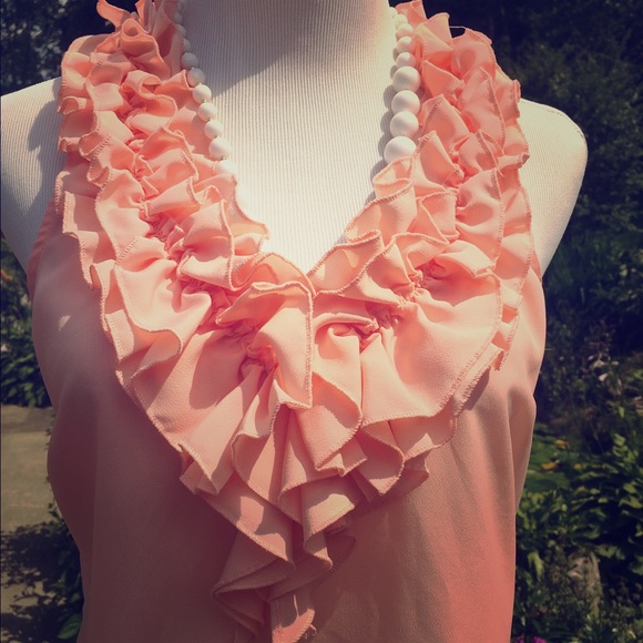 Career ruffle tank