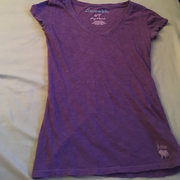 Purple V-Neck Aeropostale Shirt