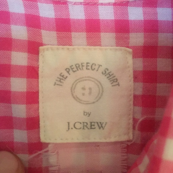 🚨SOLD🚨 JCrew gingham button down - Picture 2 of 3