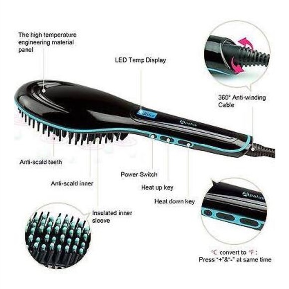 SOLD - Brand new Digital hair straightener brush - Picture 2 of 3