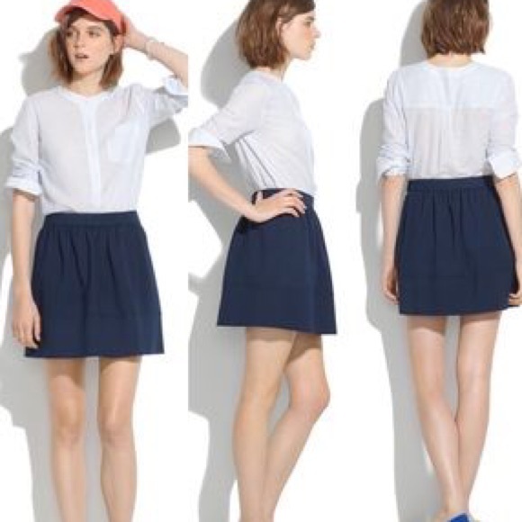 Madewell Dresses & Skirts - Madewell navy skirt 2
