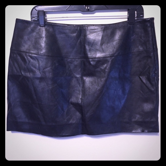 Express "leather" mini skirt