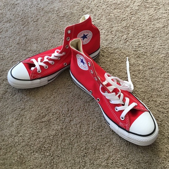 Converse Shoes - Brand new high top red converse