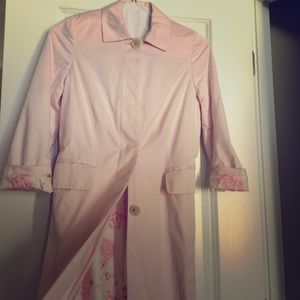 Banana republic pink trench coat