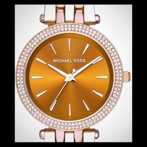 Elegant MK watch with crystals on the Basel💎⌚️💋