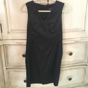 Robert Rodriguez Black Satin Dress