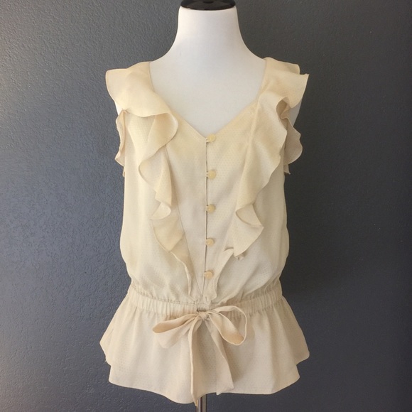 Ann Taylor Loft Ruffled Blouse