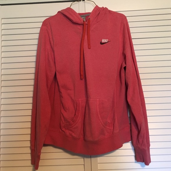 Coral nike sweat shirt