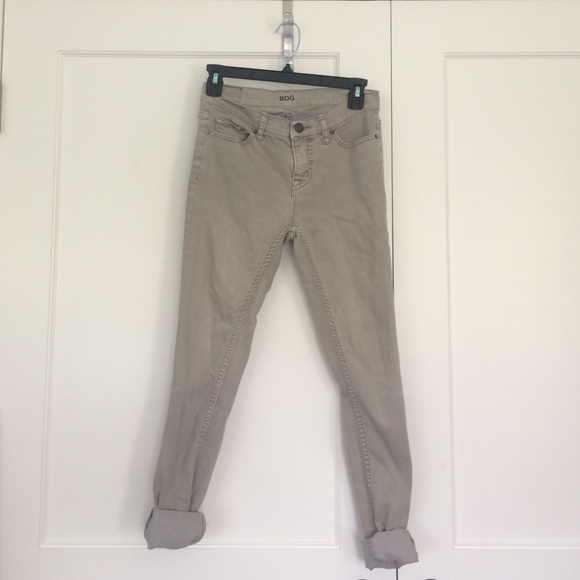 BDG Mid-Rise Twig Ankle - Light Gray