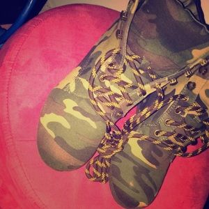 Camo Sneaker Heels