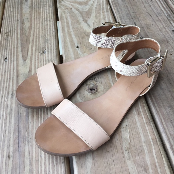Snake-Print Sandals