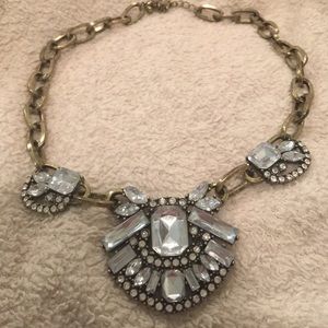 Rhinestone statement necklace, Jcrew inspired