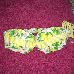 Victoria's secret lemon swimsuit top