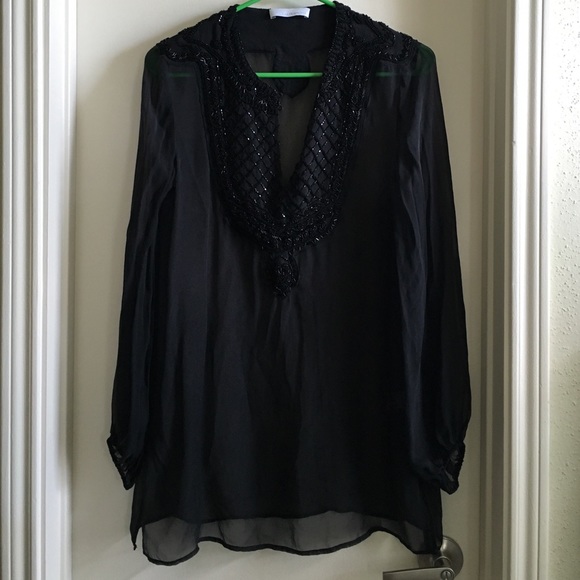 Sheer bathing suit cover up