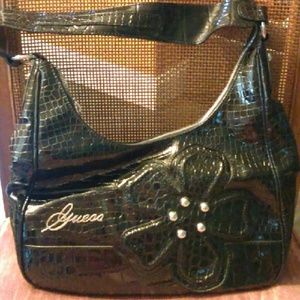 Black guess hobo bag