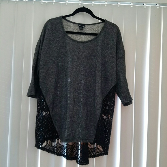 Torrid Light Sweater w/ Lace Back