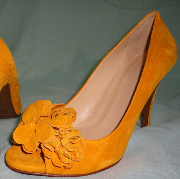 Jcrew Evie Fleurette Peep Toe Pumps - NIB - Picture 2 of 4