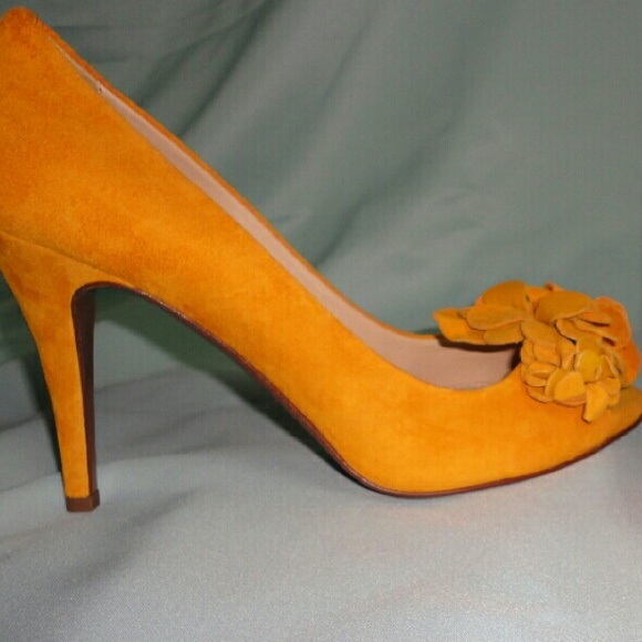 Jcrew Evie Fleurette Peep Toe Pumps - NIB - Picture 4 of 4