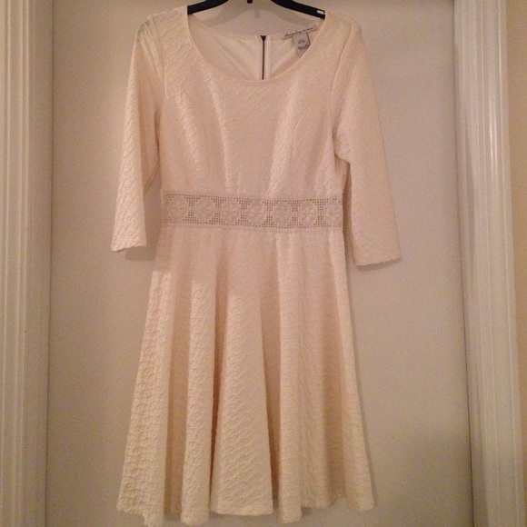 American Rag Dresses & Skirts - Cream colored dress with crochet detail