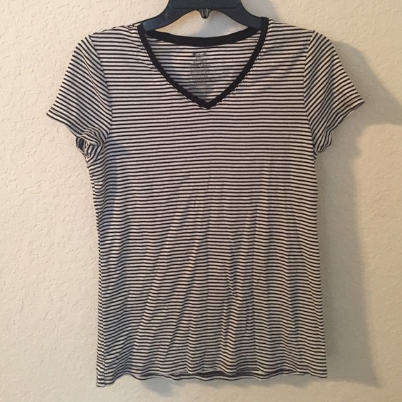 Black and White Striped Shirt