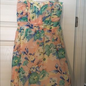 Floral Strapless Dress