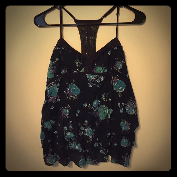 Free People Floral Tank