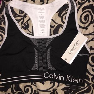 Calvin Klein sport bra in black never worn