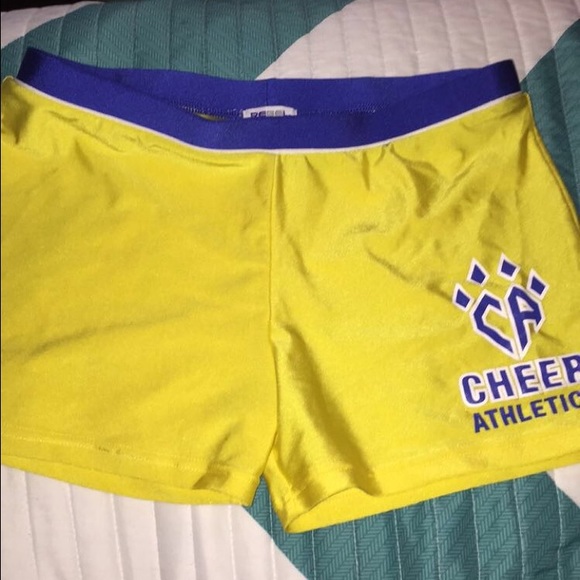 CA RARE blue and yellow rebel athletic shorts
