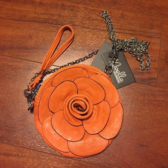 Orange flower purse