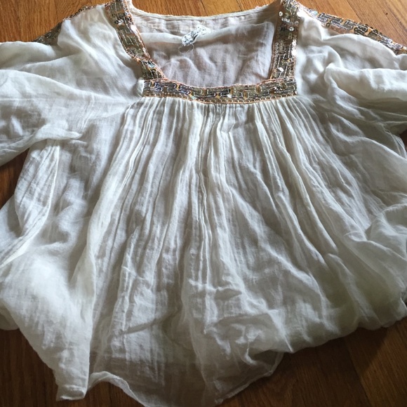 Free people sequins blouse