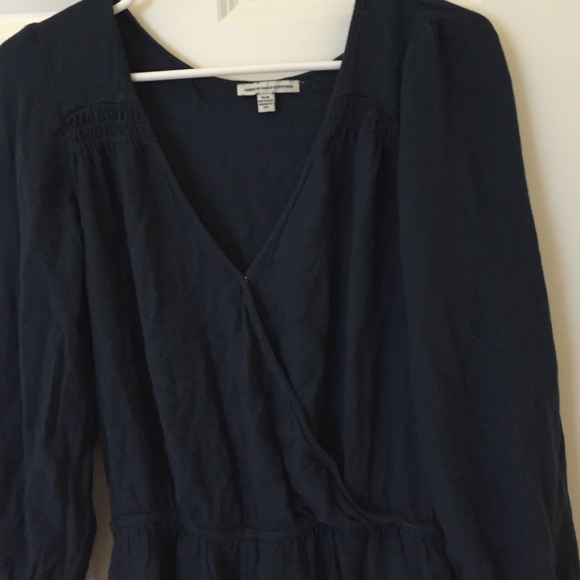 Dark blue American Eagle Outfitters romper. - Picture 2 of 2