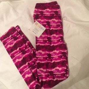 NWT OS LuLaRoe purple tie dye leggings