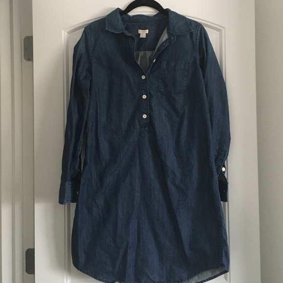 J. Crew Denim Smok Dress