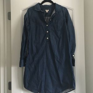 J. Crew Denim Smok Dress