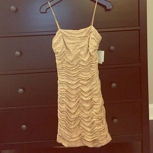 Mattox gold shimmery dress