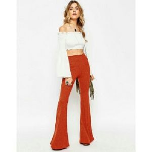 Rust Flare Pants