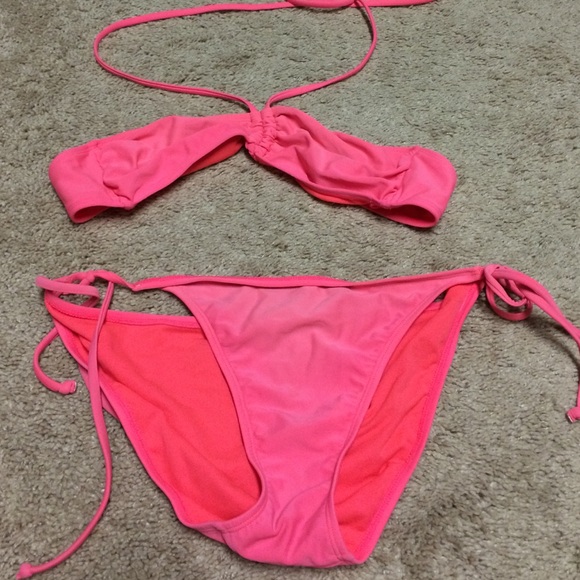 Old Navy coral bikini