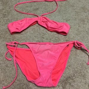 Old Navy coral bikini