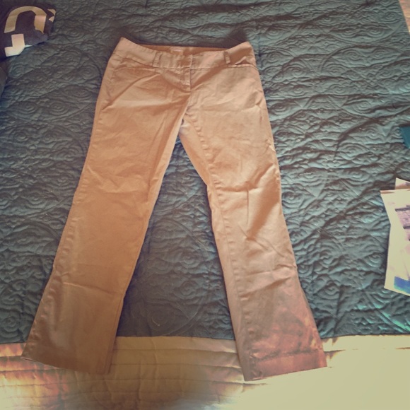 Khaki work trousers