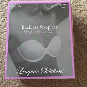 Backless strapless bra