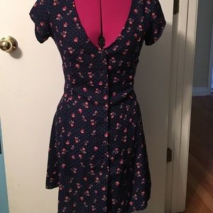 Vintage Looking Dress with Cap Sleeves