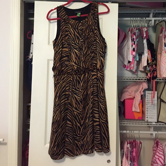 WHBM animal print dress 14