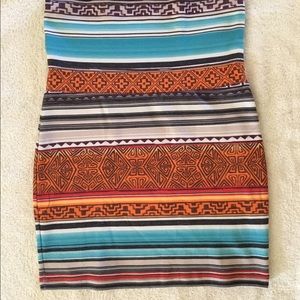 Aztec pencil skirt
