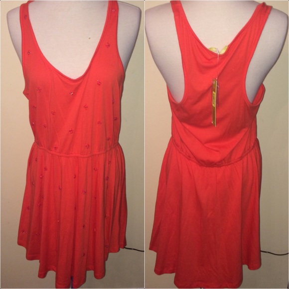 NWT Gianni bini coral dress
