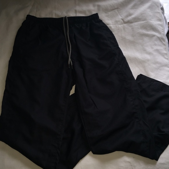 NWOT Black Drawstring Wind Pants - Picture 1 of 3