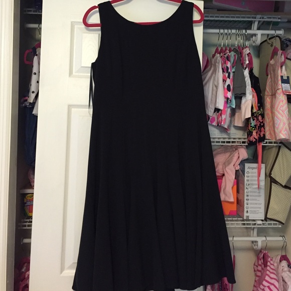 Calvin Klein fit and flare black dress